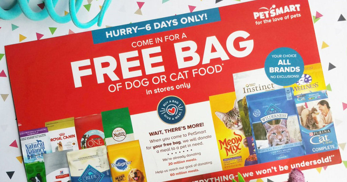 PetSmart Free Bag of Pet Food (Check Emails) Free Product Samples